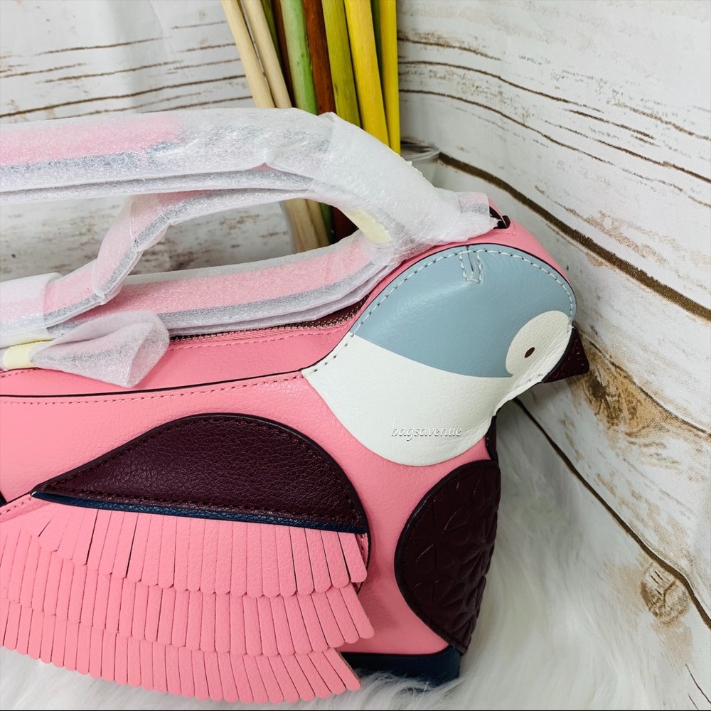 Kate spade bird crossbody love birds pink blue - Picture 2 of 8